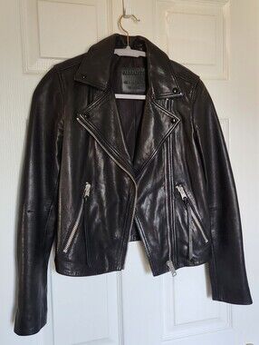 All Saints Dalby Leather Jacket